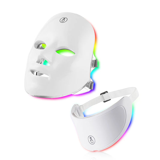 7-Color LED Light Therapy Face and Neck Skin Massager